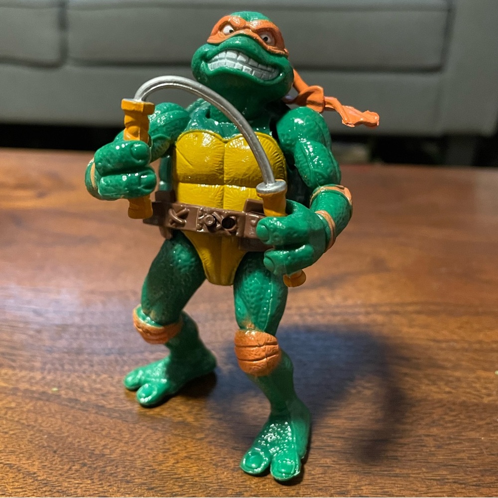 🔥 Michelangelo Teenage Mutant Ninja Turtles TMNT Action Figure Cowabunga!! 🔥